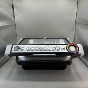T-Fal OptiGrill 8356s1 Automatic Sensor Stainless Steel Meat Grill Panini